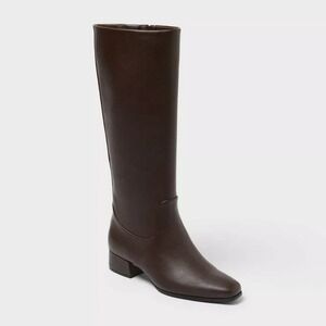Women's Rhi Knee-High Boots with Memory Foam Universal Thread Brown 11 WC